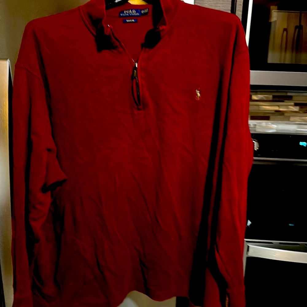 2XB Polo Ralph Lauren 1/4 zip Red